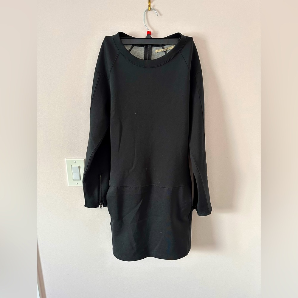 J Brand scuba material drop waist mini dress